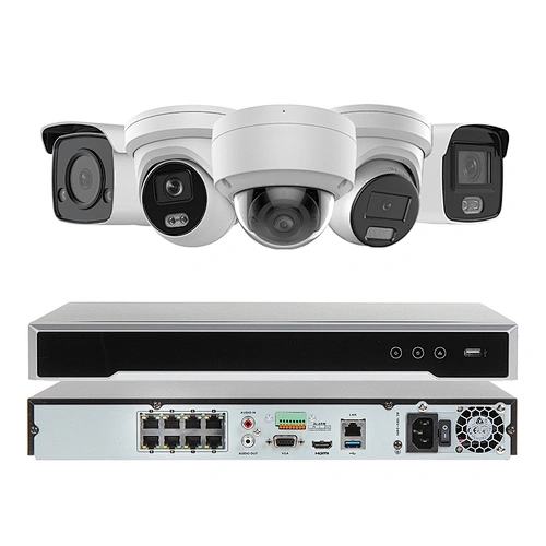 Hitosino oem Hkvision colorvue 8mp 4k full color vu poe nvr security ip camera kits video surveillance system