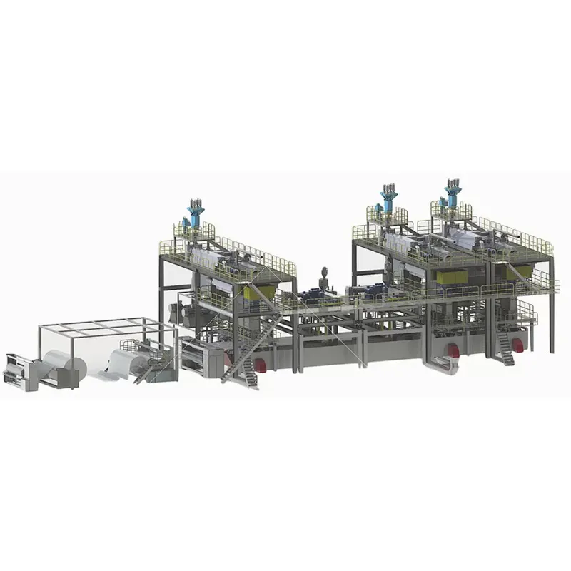 3200mm Spunbond Nonwoven Fabric Machine Pp Spunbond Nonwoven Production Line