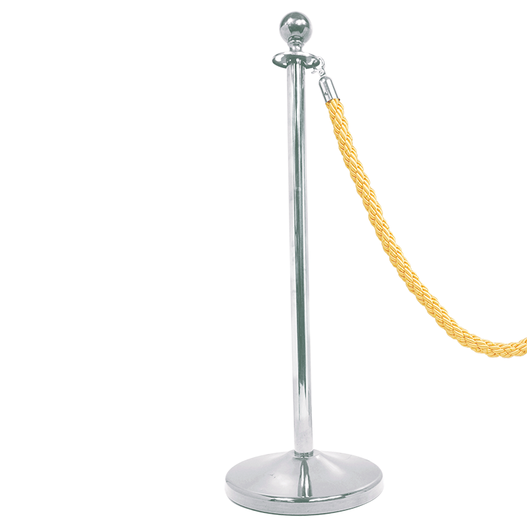 High Quality Stainless Steel Cast Iron Base Queue Tape Barrier Stanchions For Crowd Controls