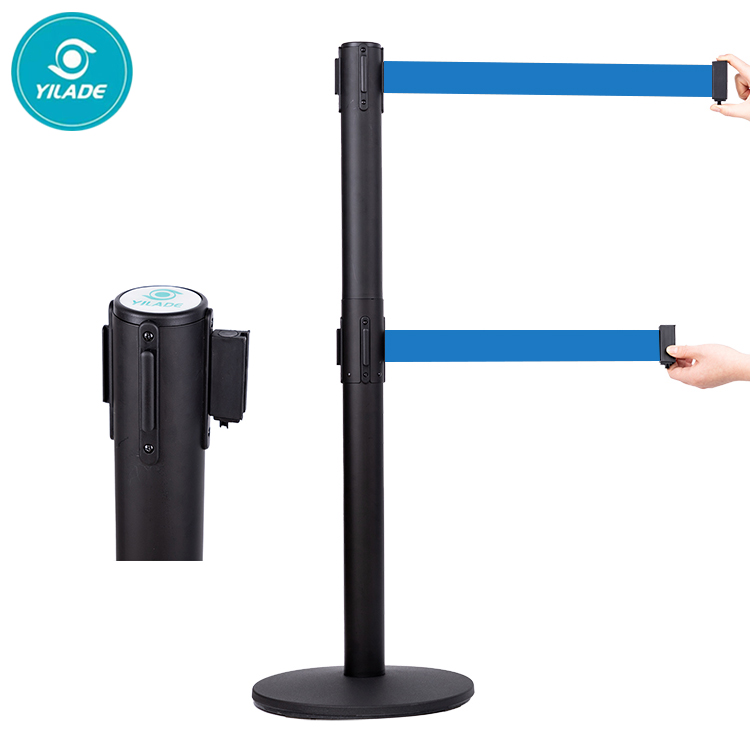 Hot Selling Safety Barrier Crowd Control Retractable Steel Stanchions For Sale