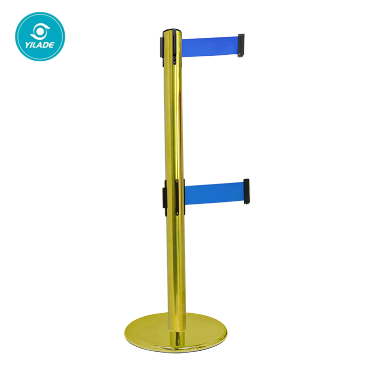 Factory Wholesale Metal Steel Portable Retractable Silver Photobooth Stanchion Posts Queue retractable stanchion