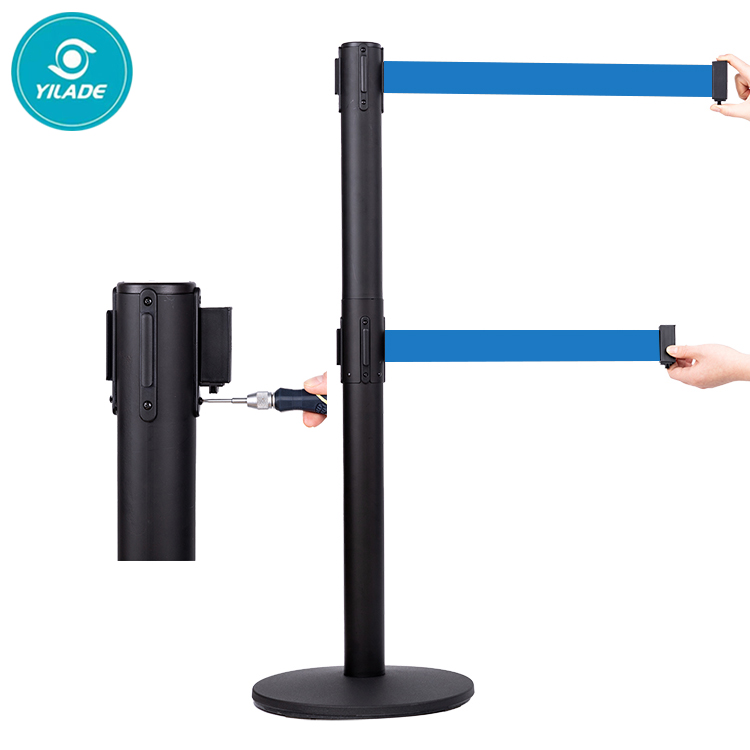 Affordable Pole Cafe System Retractable Queue Barrier Pole Retractable Pole Retractable