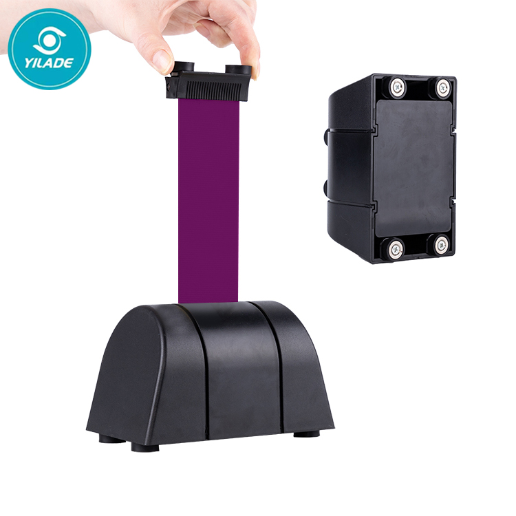 Good Quality Belt Adjustable Stainless Steel Control Stanchion For Sale Wall mounted Belt barrier