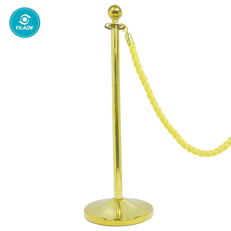 Custom Crowd Control Rope And Aluminium Stanchion Safety Barrier For Yacht Hotels Aluminium Stanchion