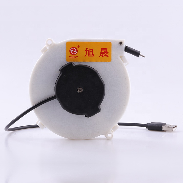 Factory Design White 1.2 meter  USB Automatic Extension Retractable string cable  reel automatic retractable cable reel retractable usb extension cable usb retractable extension cable