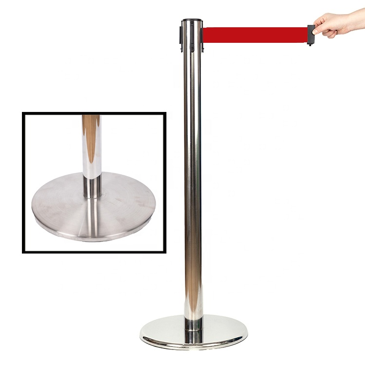 Wholesale Stainless Retractable Belt Stanchion Post Bank Queue Line Vip Crowd Control Barrier With Best Service