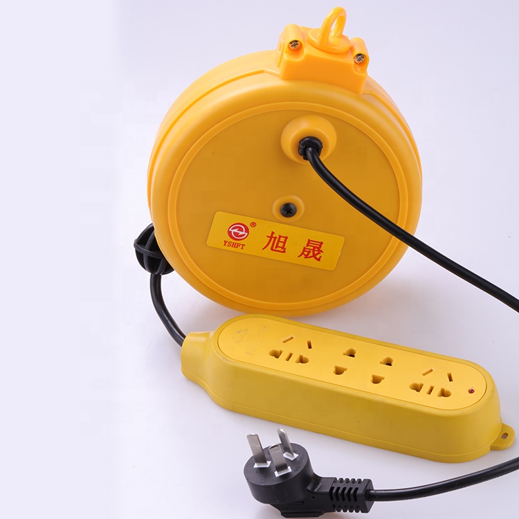 Custom 5m Consumer Electronics Application Extension Power Cord Reel Retractable Electric