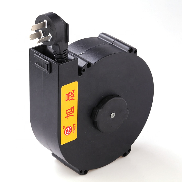 High Quality Black 2~5m Auto Power Extension Reel Holder Cable For Home Appliance