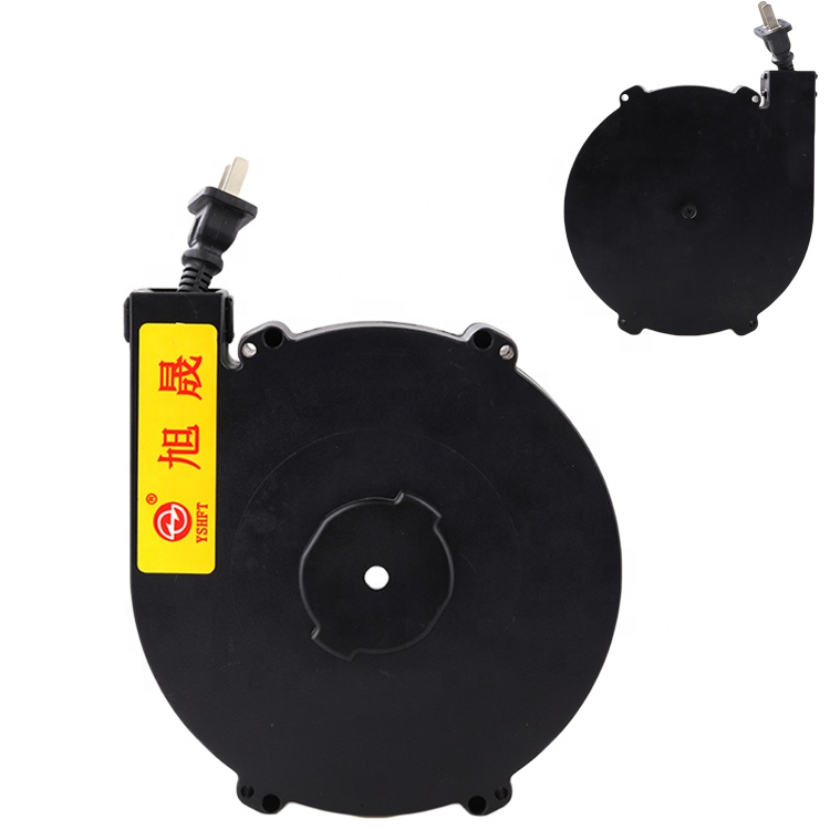 Sale Well 2.8~5m Black Extension Lead Cable Reel Portable Retractable Extension Cord Reel