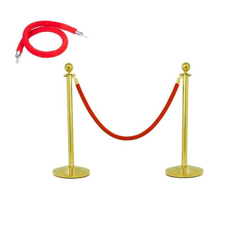 Custom Event Crowd Control Barrier Wholesale Stainless Steel Retractable Traffic Barrier Stands Velvet Rope Stanchion