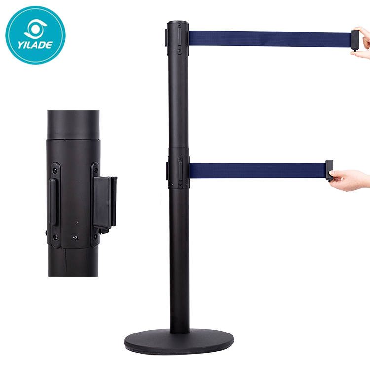 Hot Sale Pole Crowd Control Belt Barriers Fixed Floor Mount Rope Stanchion For 100% Safety Stanchion Pole Stanchion Pole