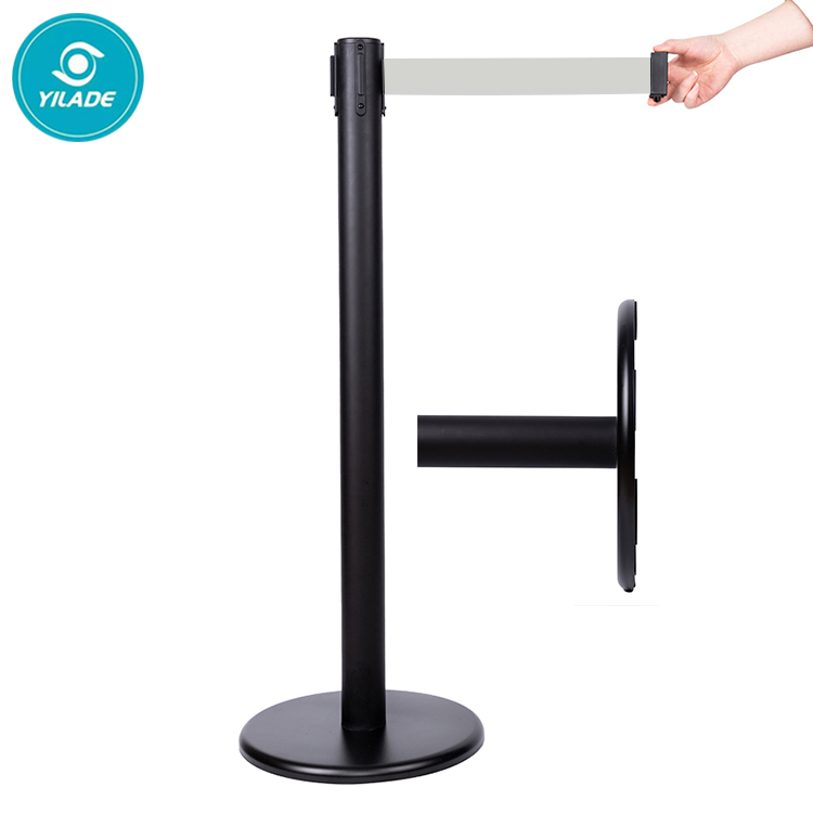 Hot Selling Traffic Queue  Bollard Post Queuing Barriers with High Quality Belt Stanchion for discount sale