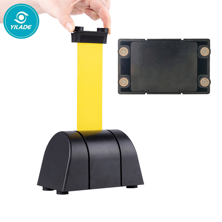 hot sale ABS plastic wall mounted belt barrier with magnetic holders for car garage