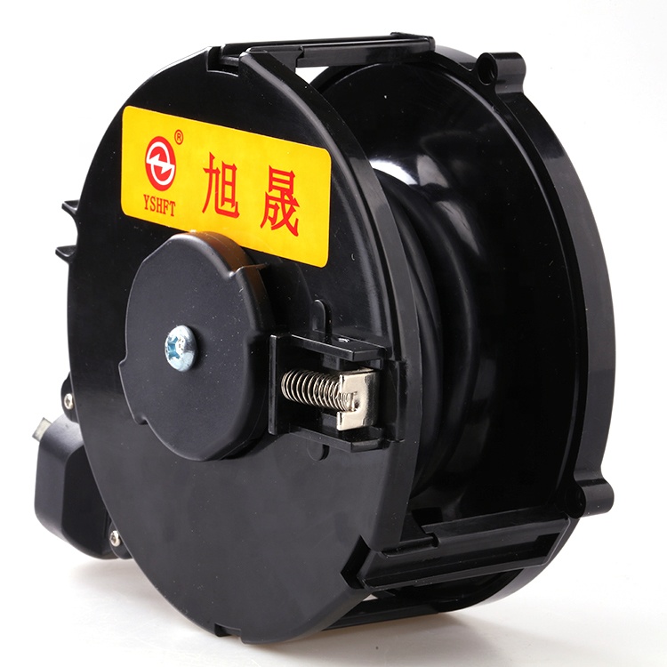 Black Automatic Retractable Extension  AC Power Cable Reels with 2 pin plug  for home appliance