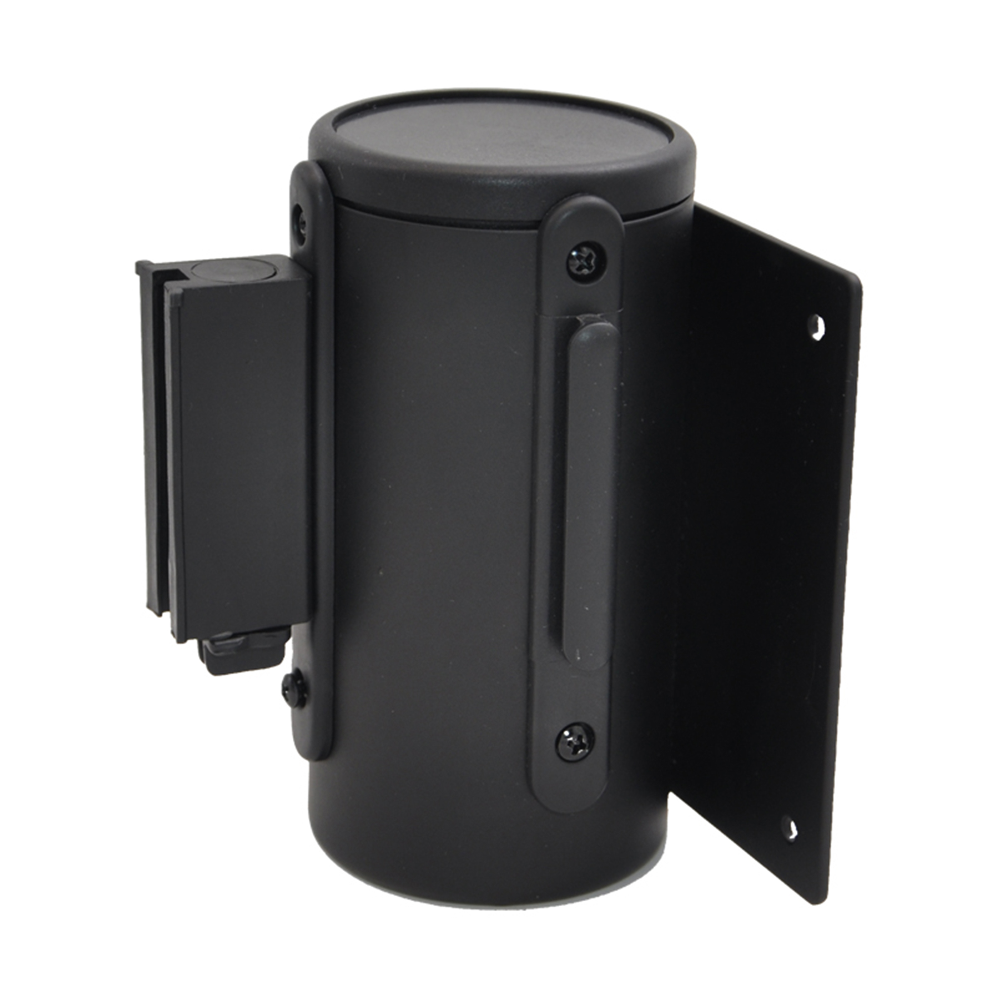 High Quality 3 Meters  Black Crowd Control  Queue  Wall Mounted Retractable Belt Traffic Barrier For Museum Library Subway