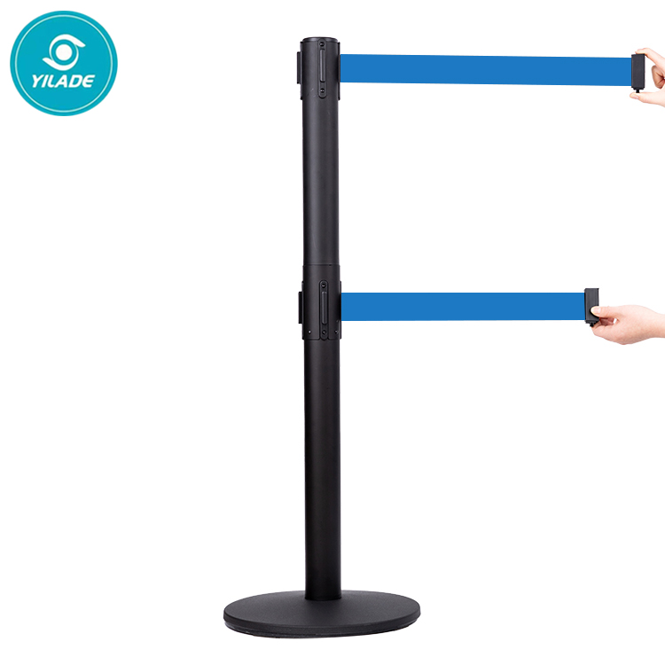 Hot Selling Retractable Belt Barriers Stainless Steel Control Stanchion For Sale
