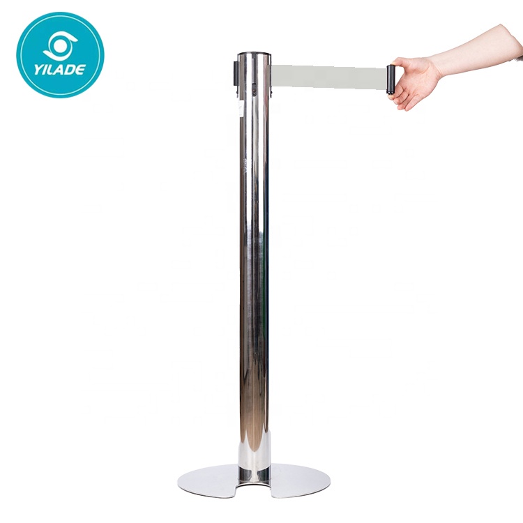 Top Quality Powder Coated Pole Custom Retractable Belt Queue Barriers Crowd Control Stanchions For Airport