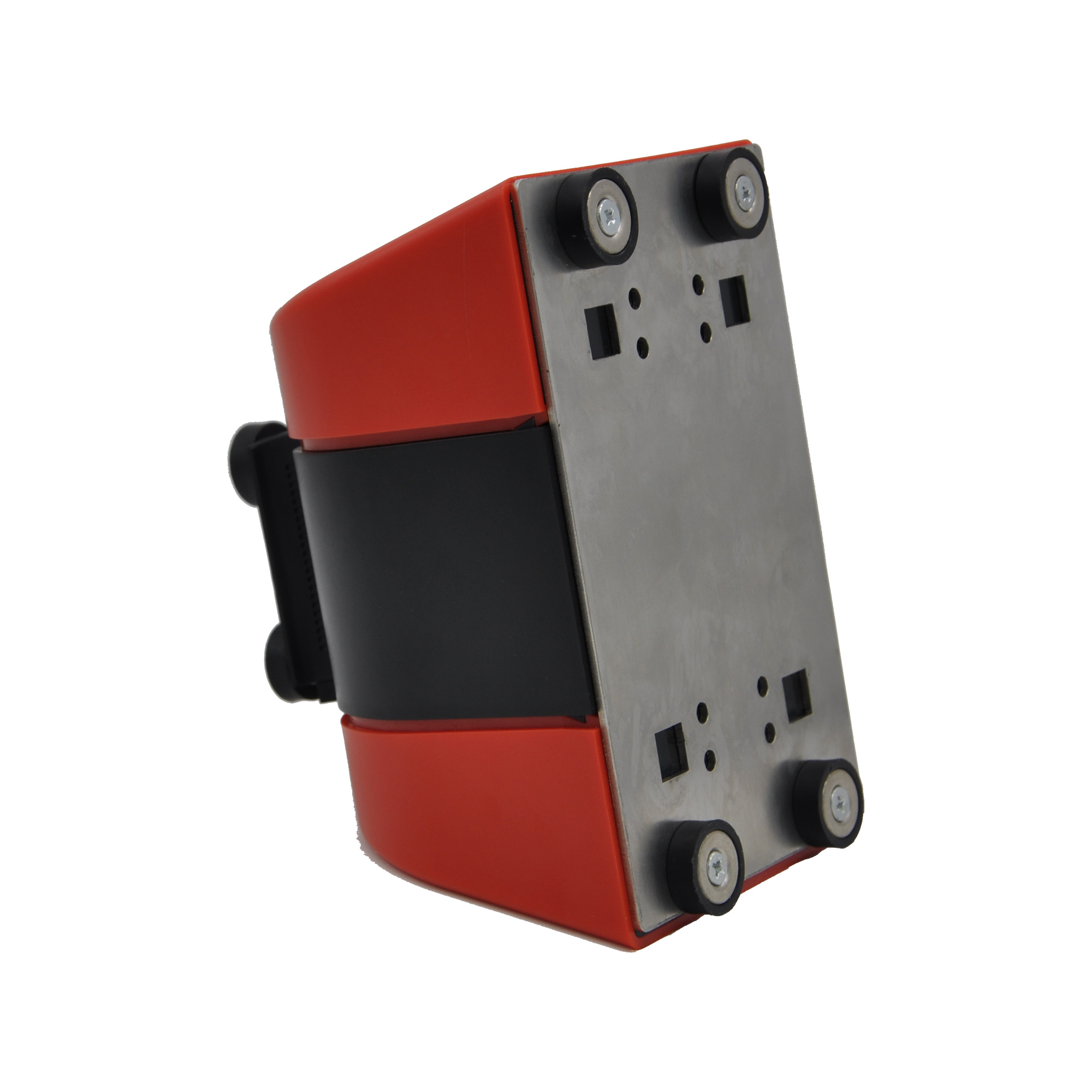 Factory Wholesale 5 Meters Red Queue Crowd Control Retractable Traffic Wall Mounted Belt Barrier With Magnet For Banks Queue Barrier Belt