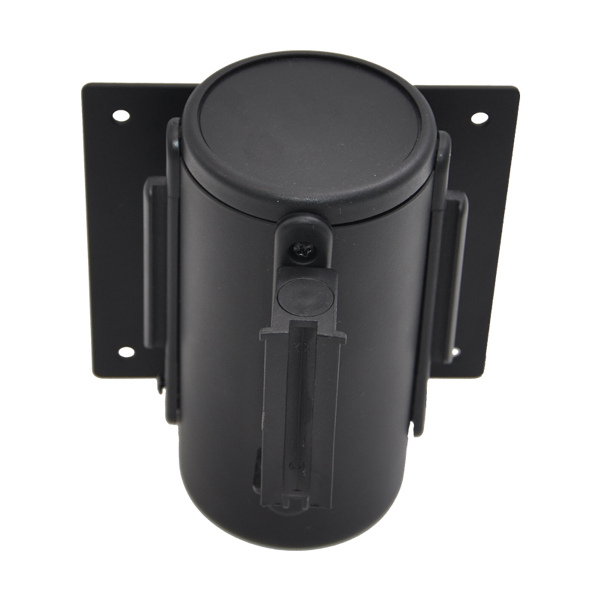 3 Meters Black Queue Line barrier Safety Wall Mounted Retractable Belt Barrier