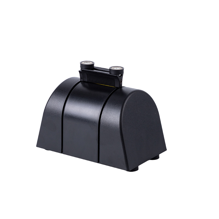wall mounted retractable safety barrier with magnetic holders for car park stop