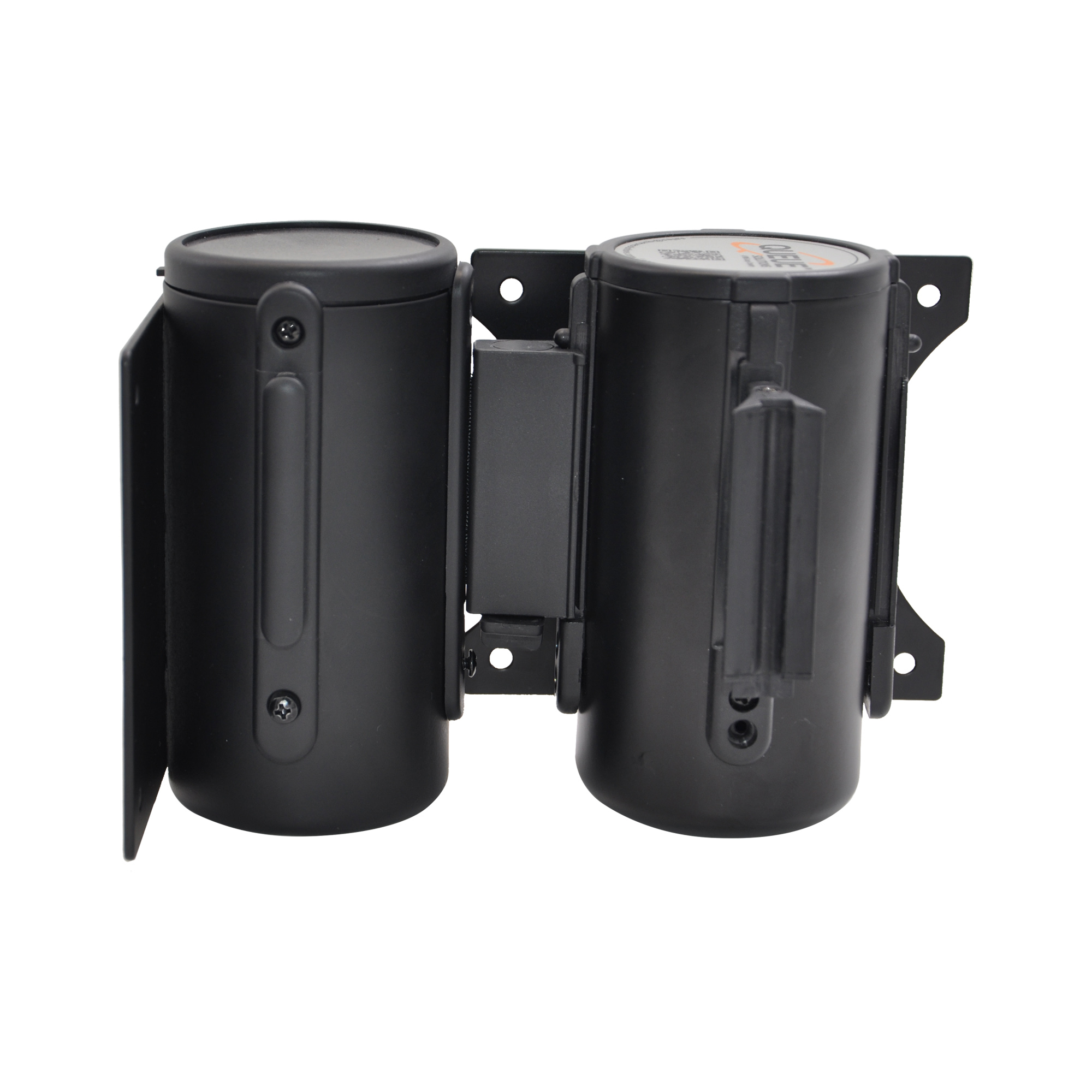 3 Meters  Portable Black Queue-Safe Wall Mounted Retractable Belt Traffic Barrier For Banks Hotels, Airports