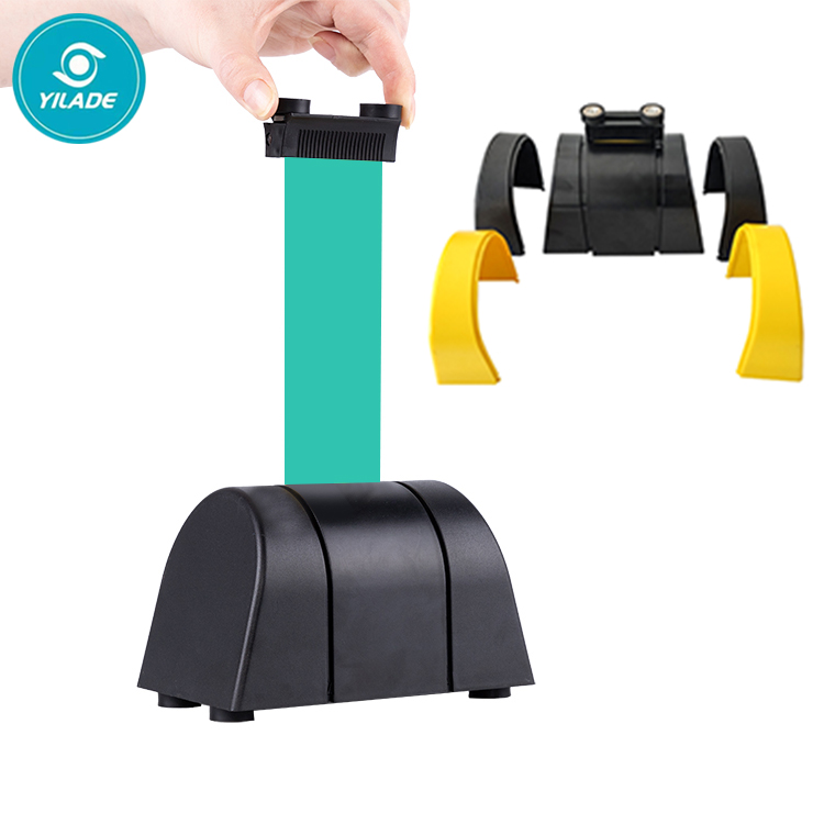 Customized Plastic Cassette Pedestrian Control Barriers High Quality Retractable Belt Stanchion For 100% Safety plastic cassette