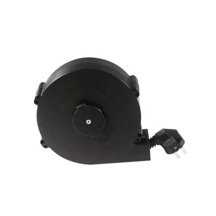 Wholesale Black 3pin Retractable Electric Socket Cable Retractor Electric Reel 5 Meters