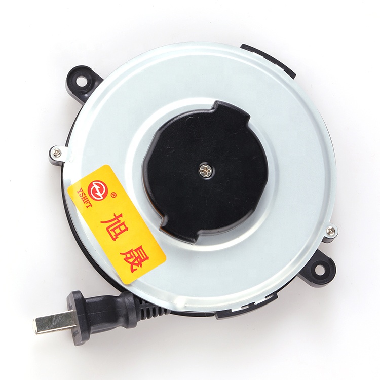 New White 1.5-2m Automatic Extension Power Loaded Cord Cable Reel For Consumer Electronics