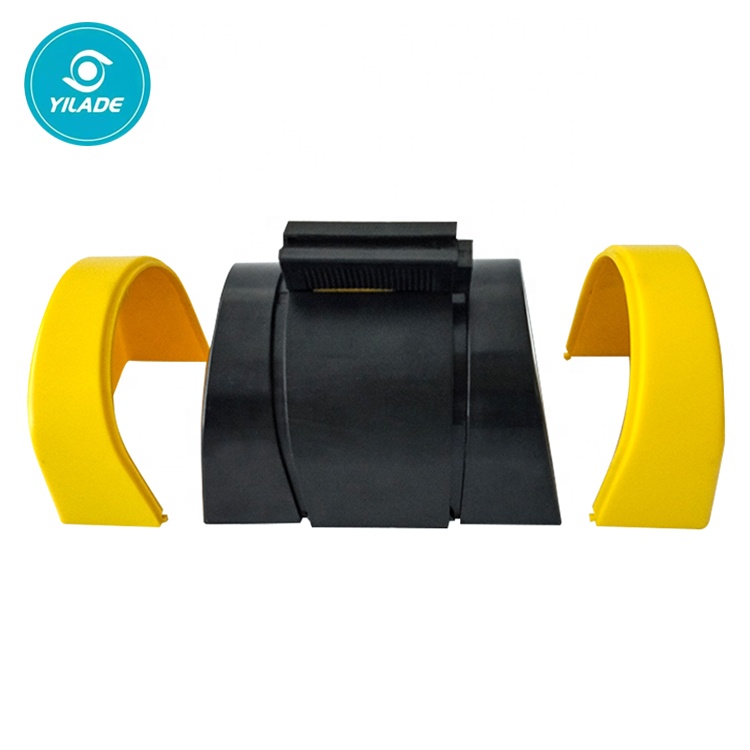 New 10m Yellow Plastic Wall Mount Crowd Control Safety Stanchions Retractable Nylon Belt Concert Queue Barrier With Brake System