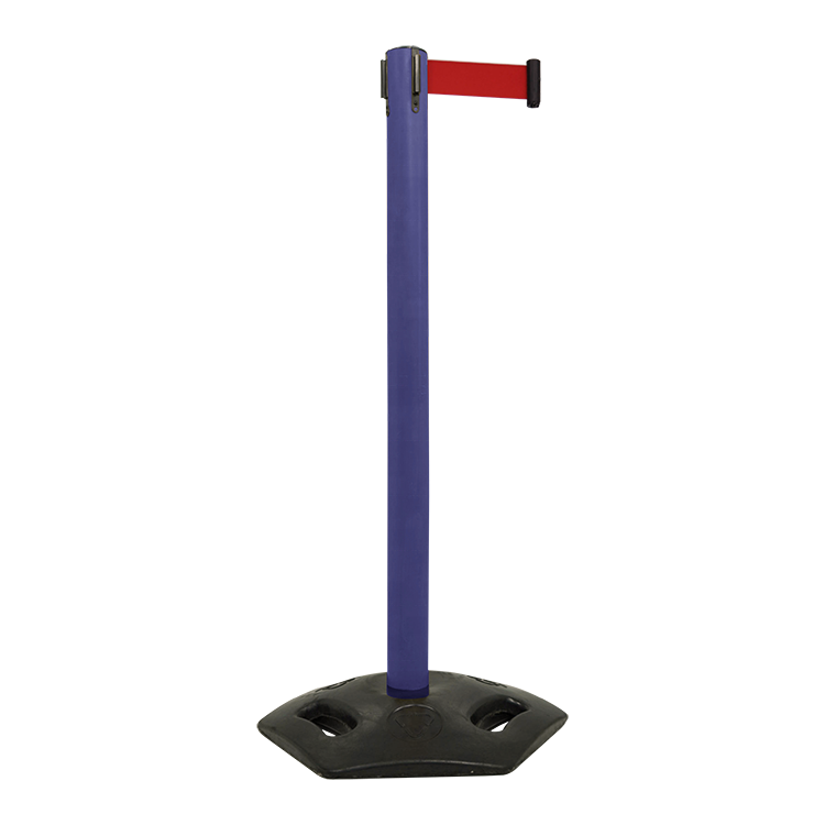 Custom Color PVC Queue Pole Crowd Plastic Cafe Traffic Barriers Retractable Belt Covers Stanchion For Queue Management