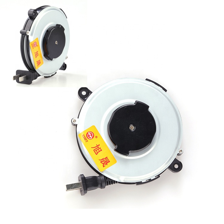 Standard 1.5-2m White Cable Reel Retractable Power Cord Reels 220v-300v For Home Appliance For Consumer Electronics