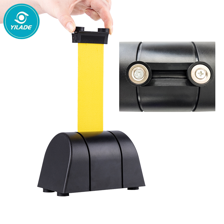 Wholesale Price Plastic Stanchion Brake Fixed Wall Mount Retractable Belt Barriers With 100% Safety