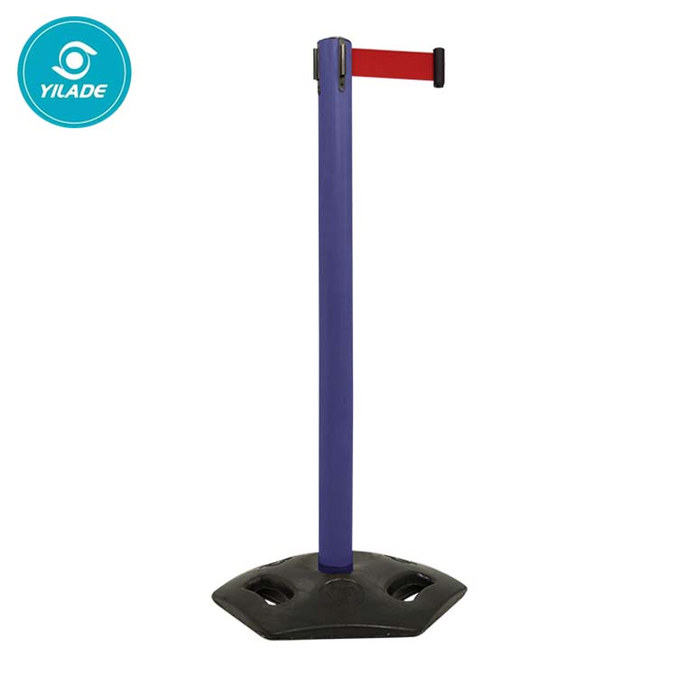 Wholesale Price 2/3/5m Multicolor PVC Crowd Plastic Barriers Cover Retractable Nylon Belt Pedestrian Stanchion