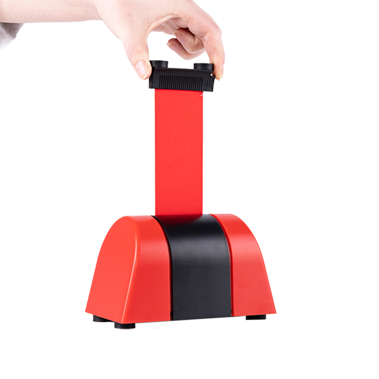 High quality 10m plastic Queue Crowd Control retractable Traffic Wall Mounted belt barrier for Stadiums,subway station Queue Barrier Belt