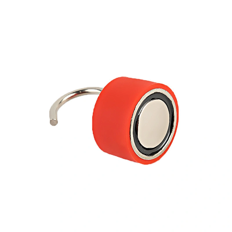 Rubber coated magnetic hooks for fridge