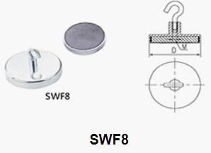 Ceramic Hook Magnet SWF8 SKETCH