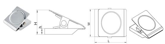 small magnetic clips SWHK30