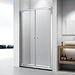 Shower Door Hinge Hardware Bathroom Silver Frame Glass Enclosure 2 Side Pivot Shower Door