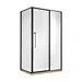 Luxury black shower door modern full frame rectangle bath shower room enclosure