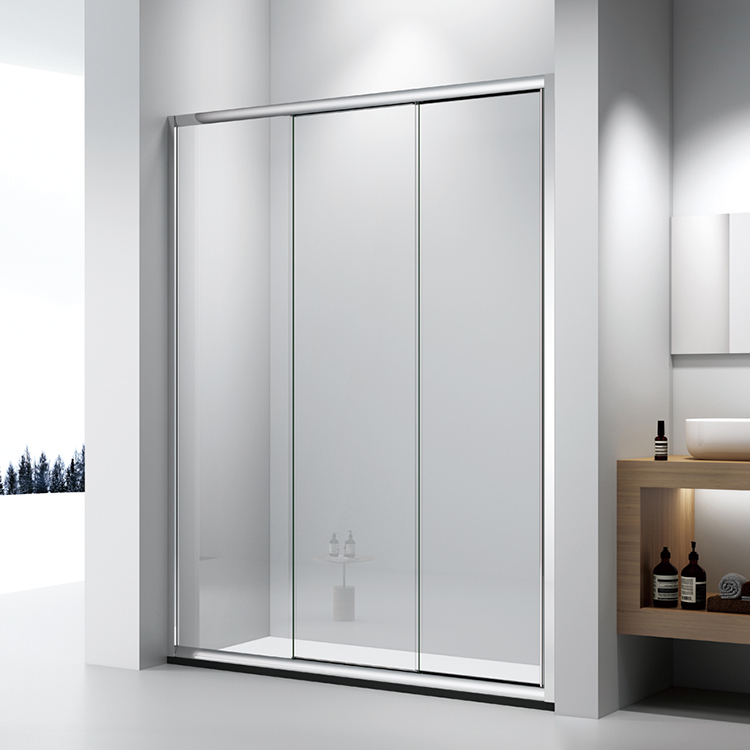 KDS Factory Price Hotel Customizable Slide Aluminum Frame Bathroom Sliding Glass Shower Enclosure Shower Door