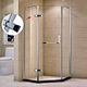 Modern Diamond Shape Frameless Corner Bathroom Hinge Shower Room Shower Enclosure