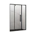 Fashionable Design Bathroom Shower Room Pivot Shower Door Black Frame Glass Door