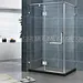 Stylish Stainless Steel Frameless Clear Tempered Glass Hinge Shower Enclosures