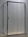 Aluminum shower door 6mm tempered shower glass cheap sliding shower