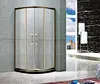 Professional Manufacturer Tempered Glass In-Line Golden Border Shower Room