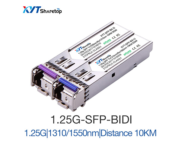 1.25G BIDI SFP 1310/1550nm 10KM