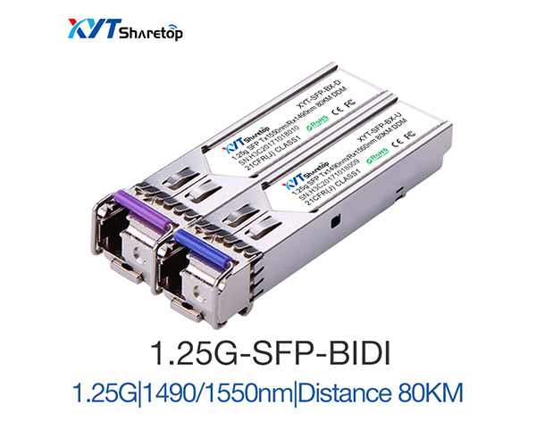 1.25G optic transceiver SFP 80KM