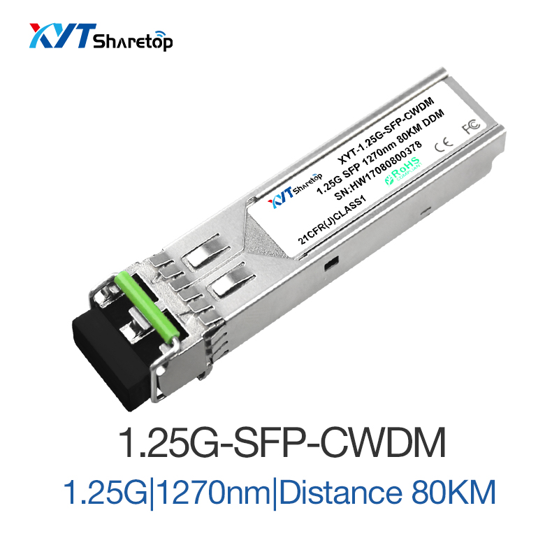 1.25G 80KM SFP BIDI CWDM