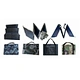 New design folding 40W mobile phone notebook outdoor Waterproof travel Solar panel Charger