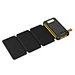 Led Light Solar Power Bank 20000mah for smartphone Leather Power Bank 25000mah with keychain for camping
